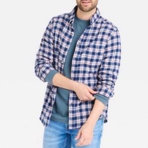Goodfellow & Co Men's Lightweight Flannel Button-Down Shirt